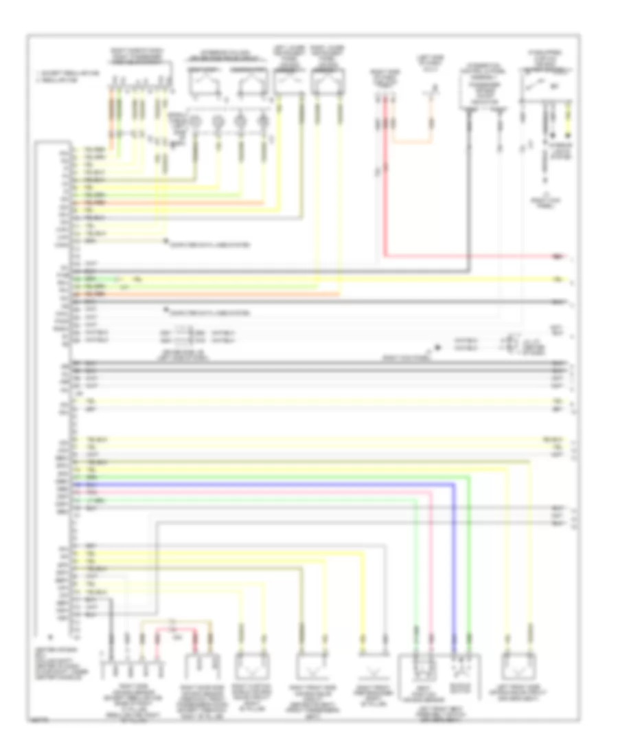 Supplemental Restraints Wiring Diagram 1 of 2 for Toyota Tundra 2012