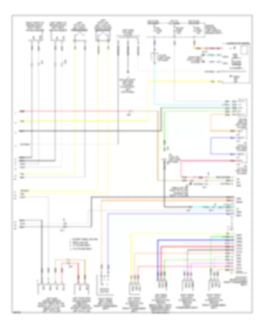 Supplemental Restraints Wiring Diagram (2 of 2) for Toyota Tundra 2012
