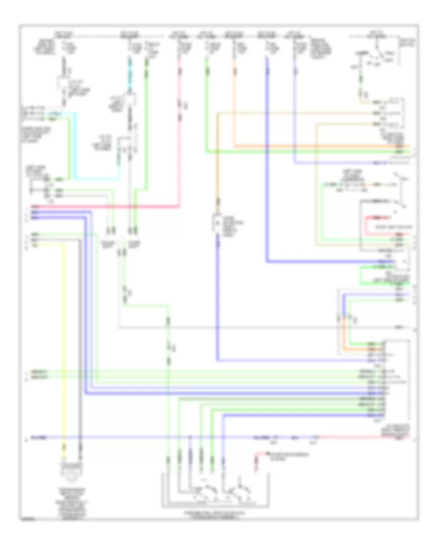 4.0L, Transmission Wiring Diagram (2 of 3) for Toyota Tundra 2012