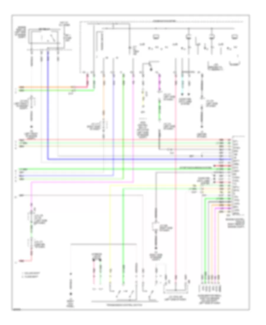 4.0L, Transmission Wiring Diagram (3 of 3) for Toyota Tundra 2012