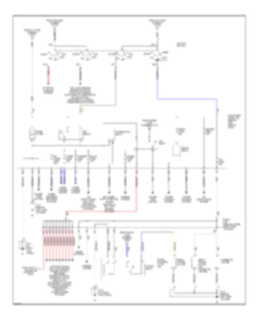 Power Distribution Wiring Diagram 2 of 2 for Toyota Matrix XR 2004