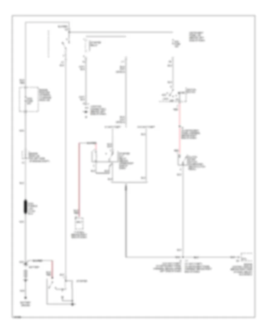 Starting Wiring Diagram, MT for Toyota Matrix XR 2004