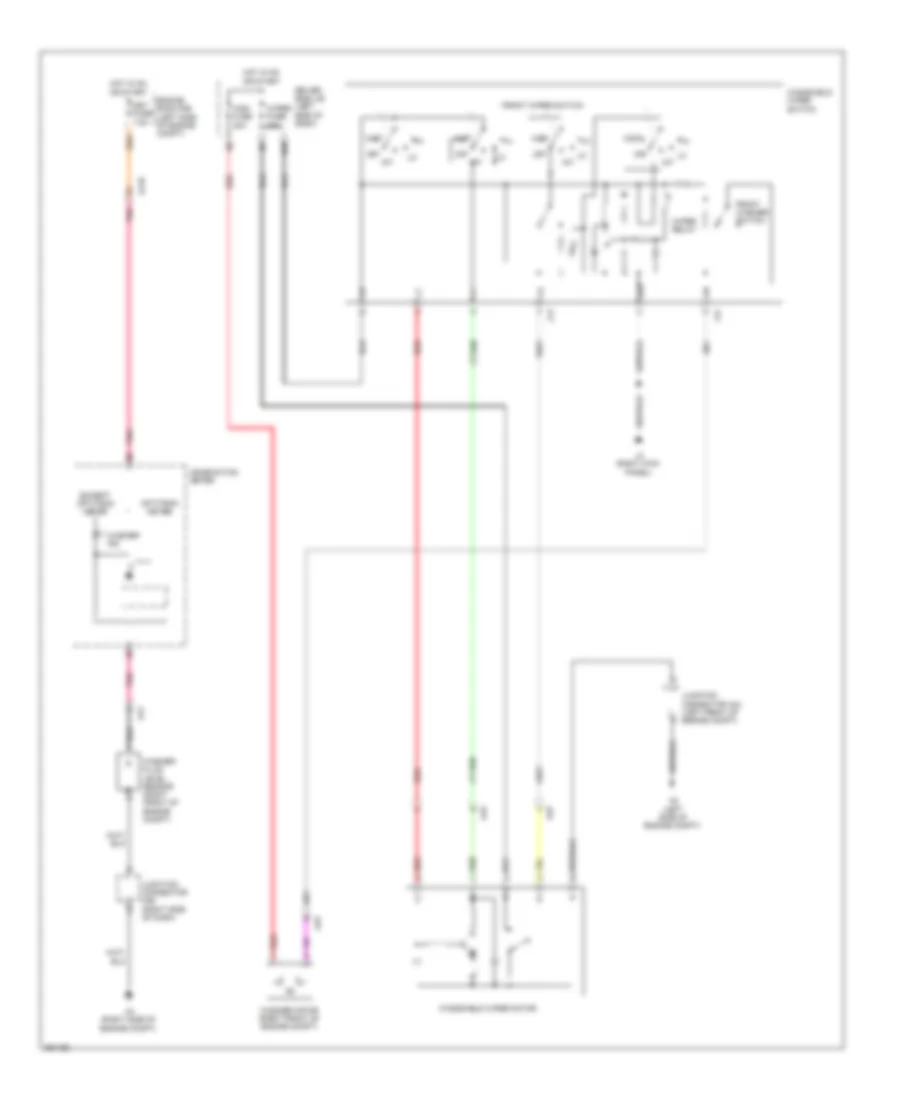 Электросхема стеклоочистителя, дворников и омывателя, С Неустойчивая для Toyota Tundra Limited 2012