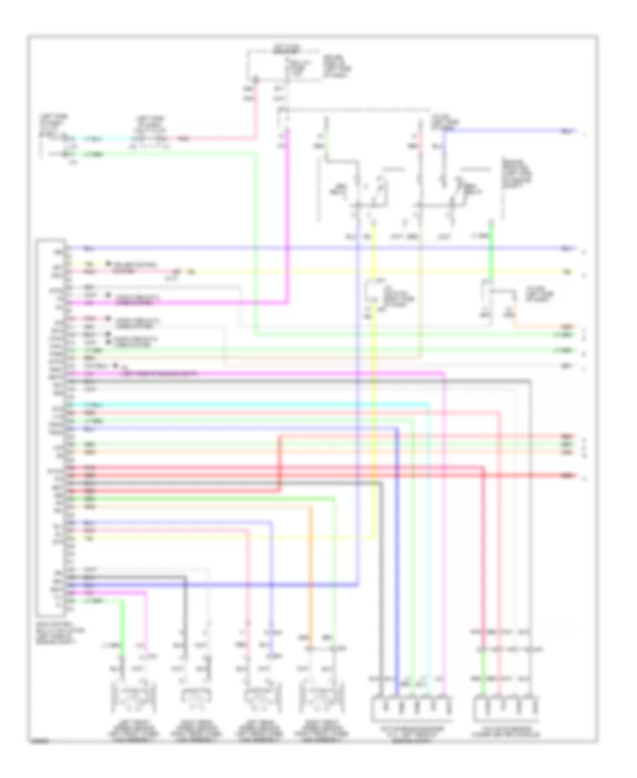 Anti lock Brakes Wiring Diagram 1 of 2 for Toyota Tundra Limited 2012