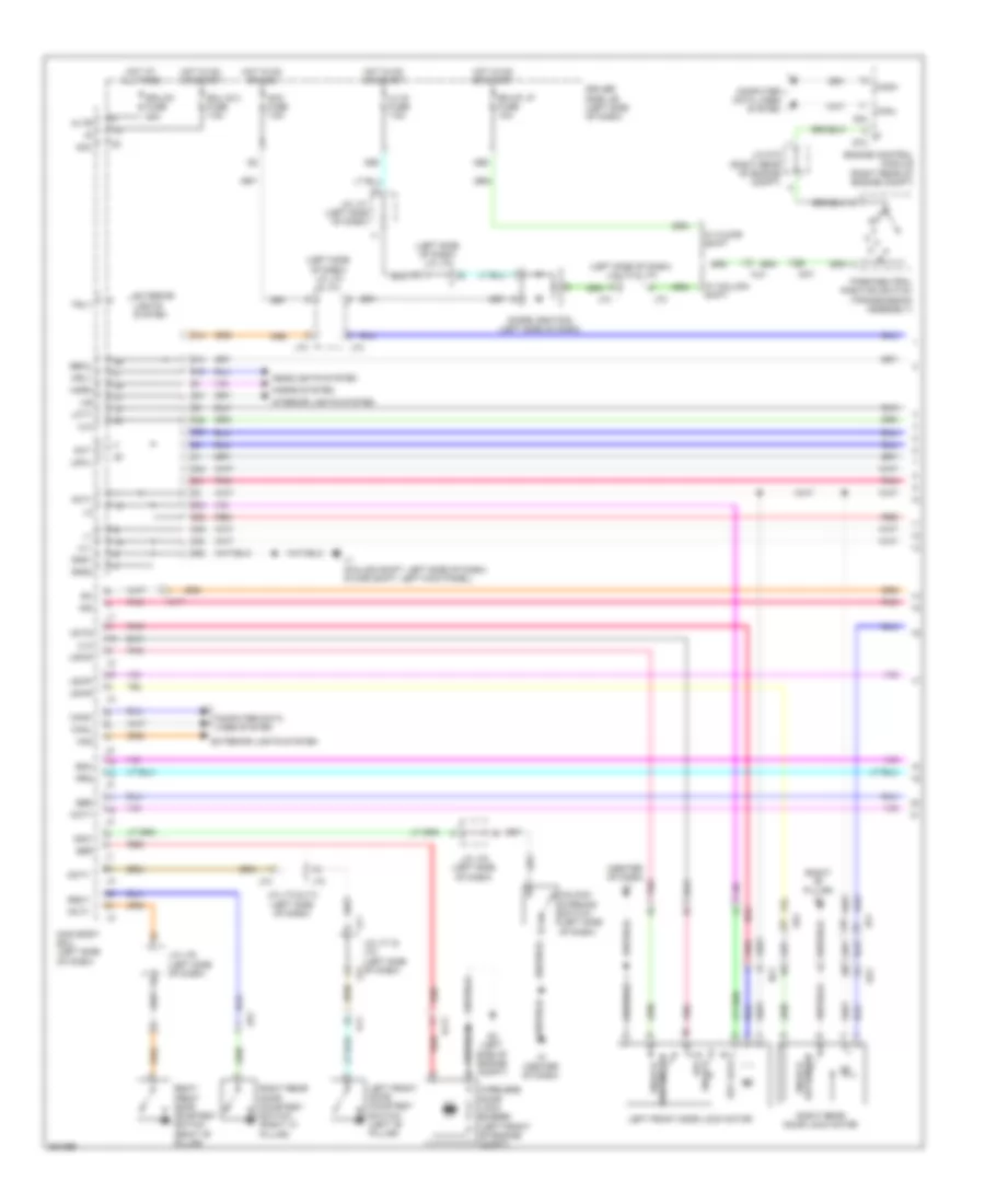 Forced Entry Wiring Diagram 1 of 2 for Toyota Tundra Limited 2012