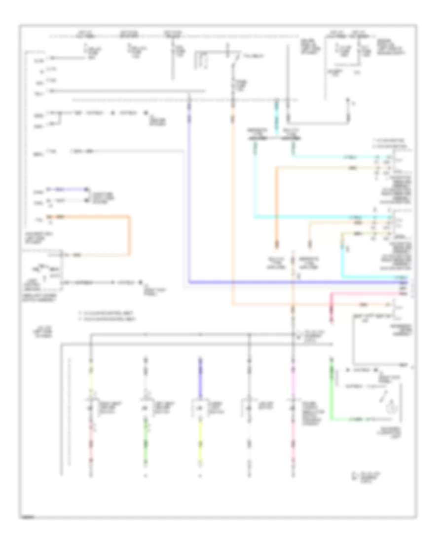 Instrument Illumination Wiring Diagram (1 of 2) for Toyota Tundra Limited 2012