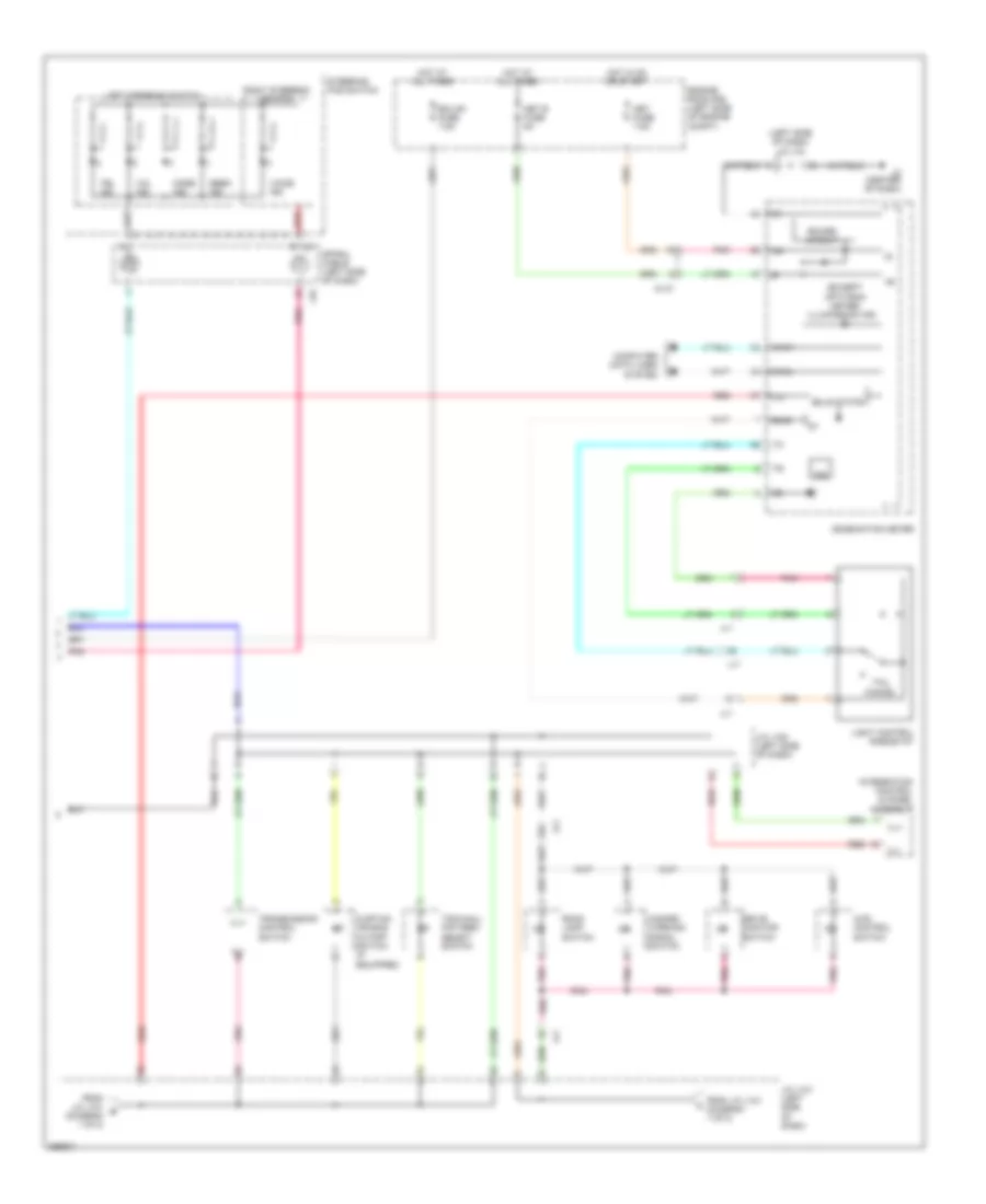 Instrument Illumination Wiring Diagram 2 of 2 for Toyota Tundra Limited 2012