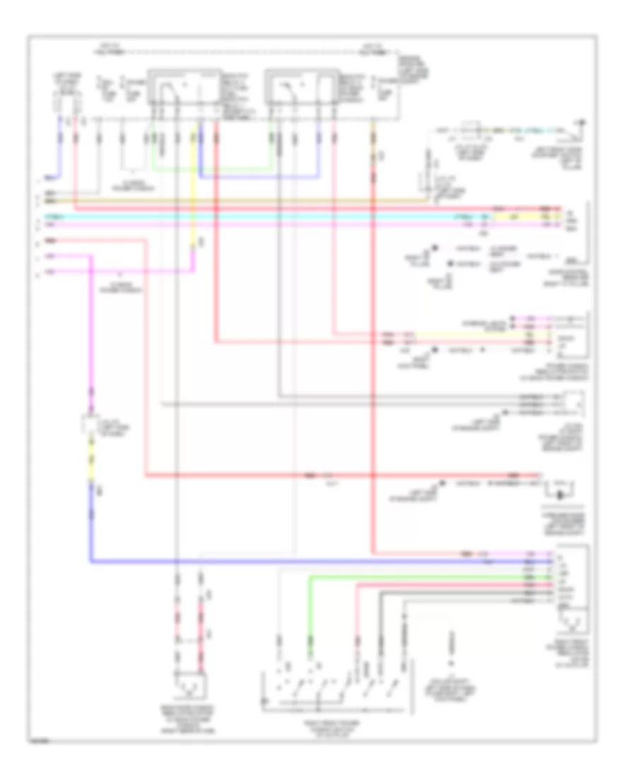 Power Windows Wiring Diagram, Regular Cab (2 of 2) for Toyota Tundra Limited 2012