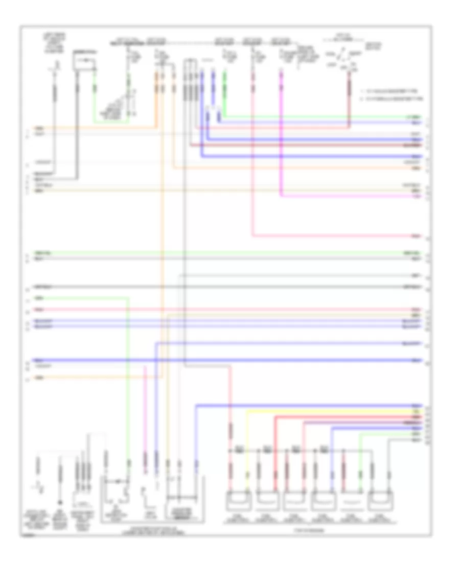 4.0L, Engine Performance Wiring Diagram (2 of 7) for Toyota Tacoma PreRunner 2010