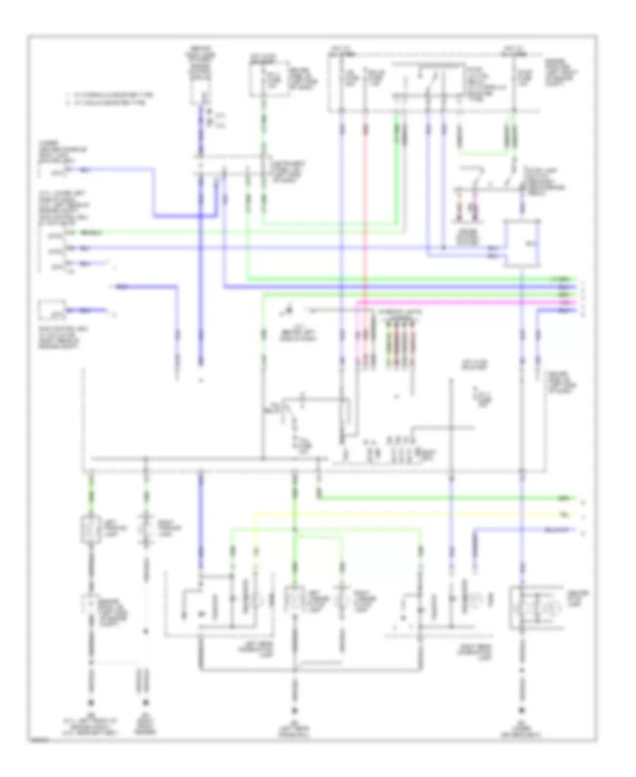 Exterior Lamps Wiring Diagram, with Trailer Tow (1 of 3) for Toyota Tacoma PreRunner 2010