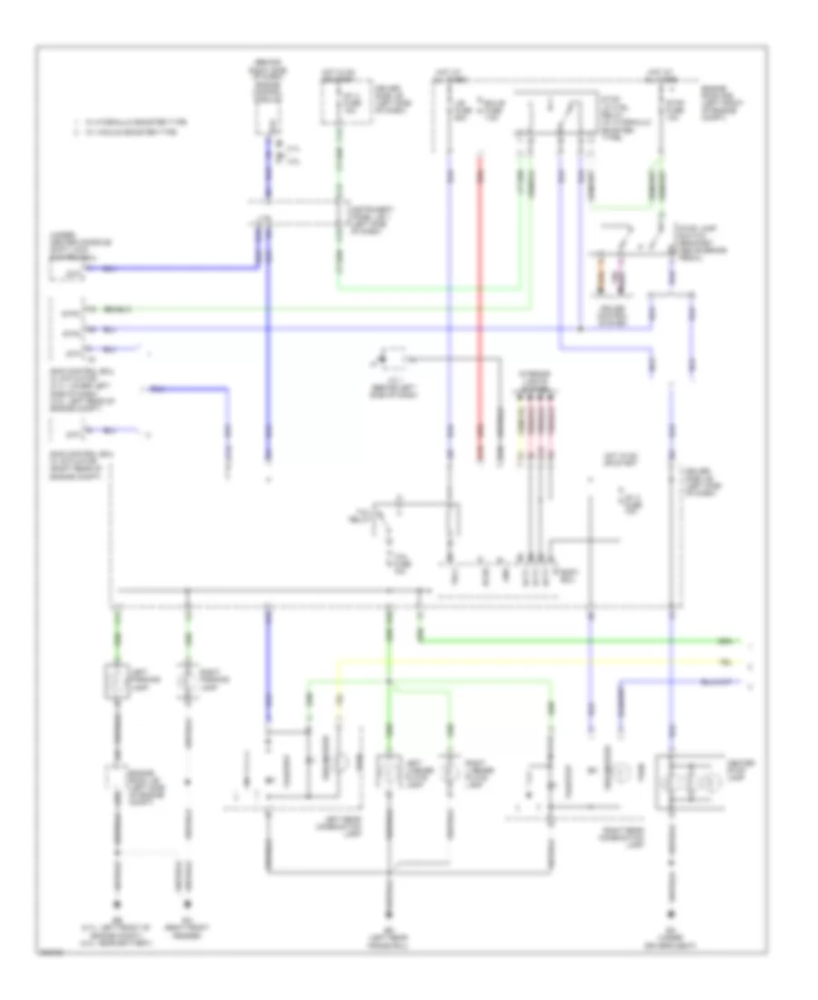 Exterior Lamps Wiring Diagram, without Trailer Tow (1 of 2) for Toyota Tacoma PreRunner 2010