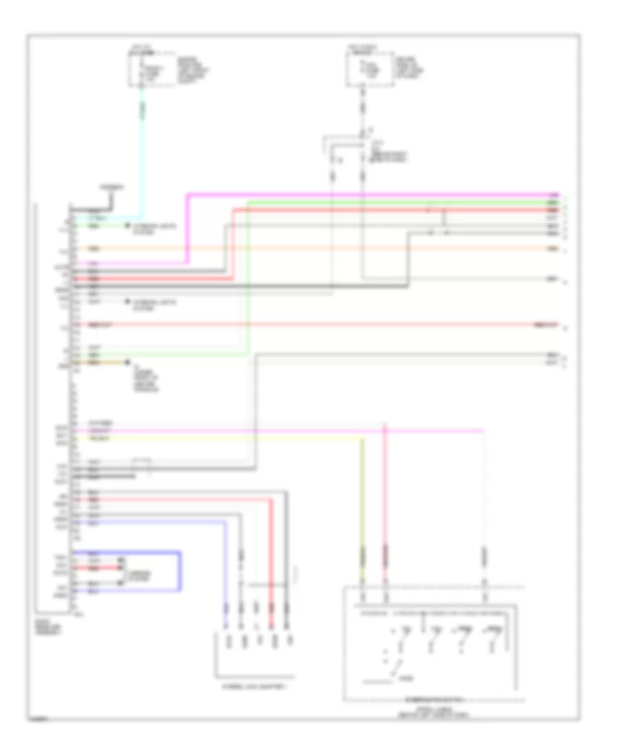 Radio Wiring Diagram, with Separate Amplifier (1 of 2) for Toyota Tacoma PreRunner 2010