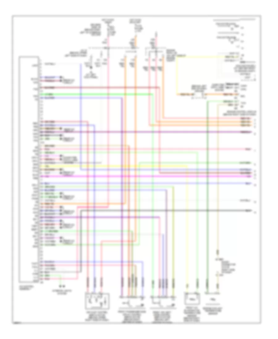 Manual AC Wiring Diagram, Front (1 of 2) for Toyota Sienna CE 2008