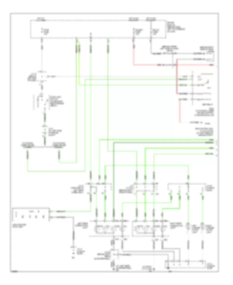 Exterior Lamps Wiring Diagram 1 of 2 for Toyota Sienna CE 2008