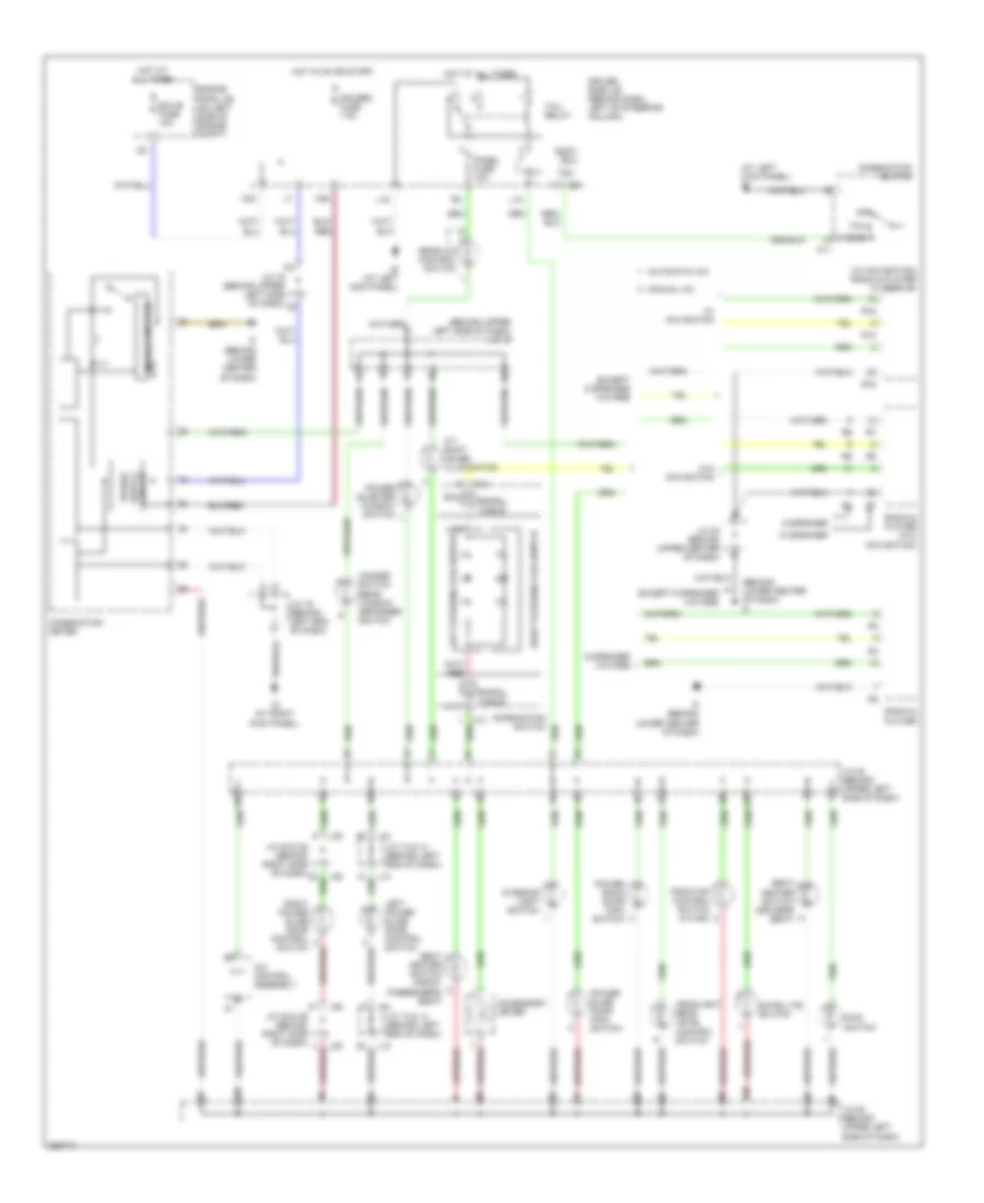 Instrument Illumination Wiring Diagram for Toyota Sienna CE 2008