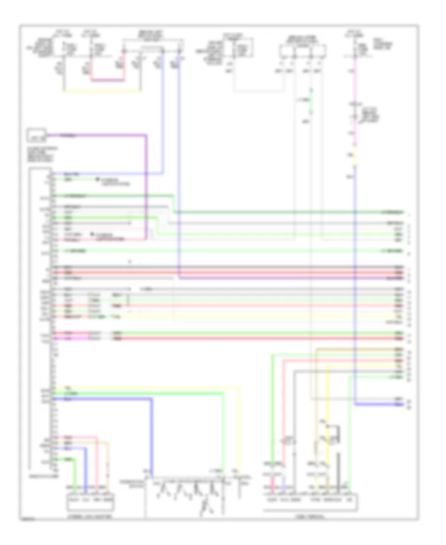 10-Speaker System Wiring Diagram, without Navigation (1 of 2) for Toyota Sienna CE 2008