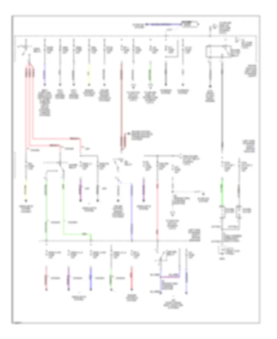 Power Distribution Wiring Diagram 1 of 2 for Toyota Tundra 2000