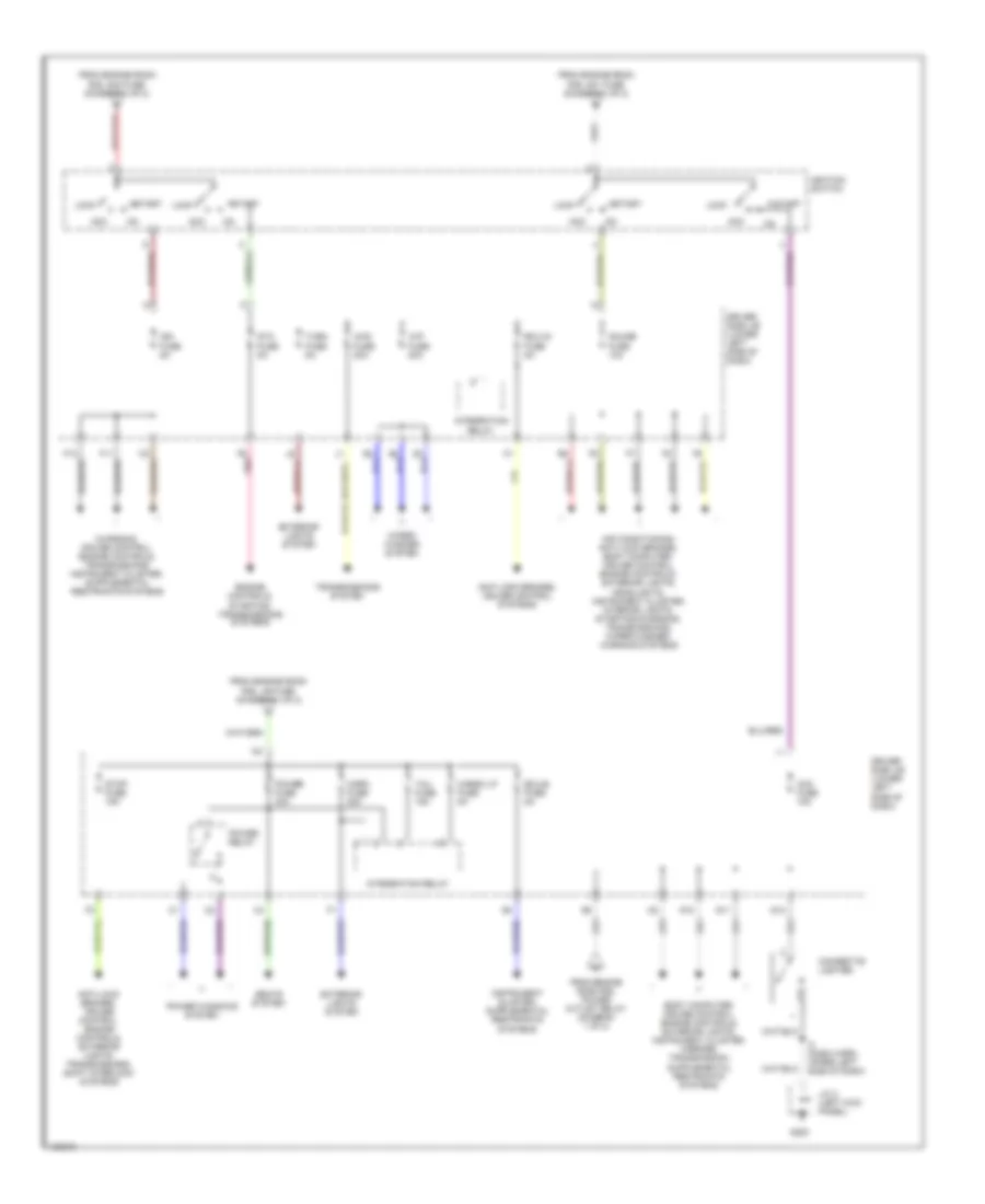 Power Distribution Wiring Diagram (2 of 2) for Toyota Tundra 2000
