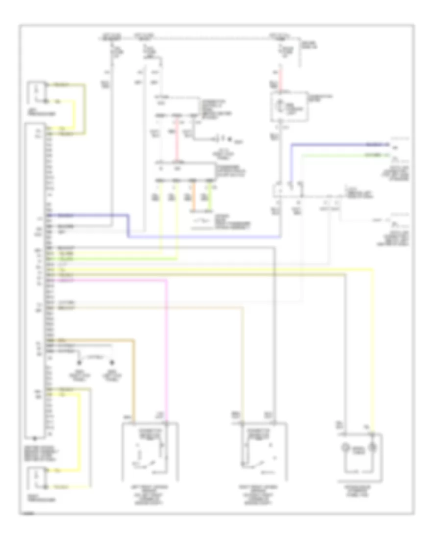 Supplemental Restraint Wiring Diagram for Toyota Tundra 2000