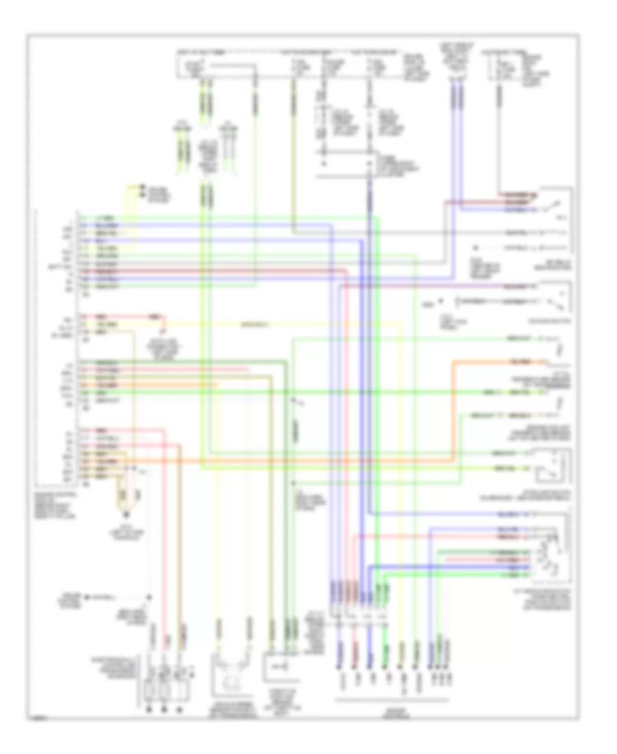 3 4L A T Wiring Diagram Except California for Toyota Tundra 2000
