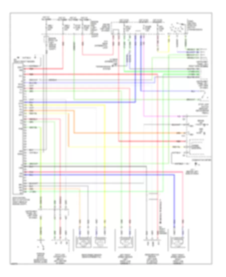 Anti lock Brakes Wiring Diagram without VSC for Toyota Tacoma X Runner 2010