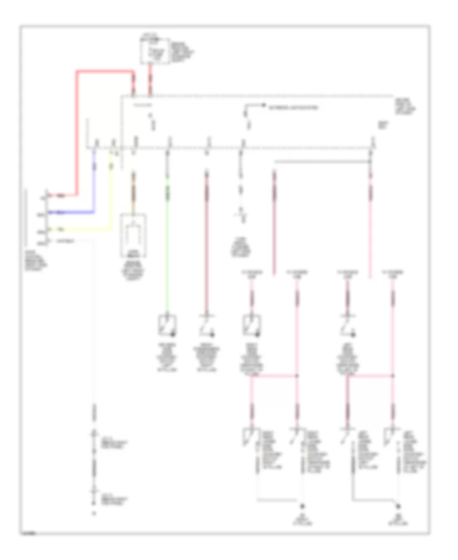 Power Door Locks Wiring Diagram, with Keyless Entry (2 of 2) for Toyota Tacoma X-Runner 2010
