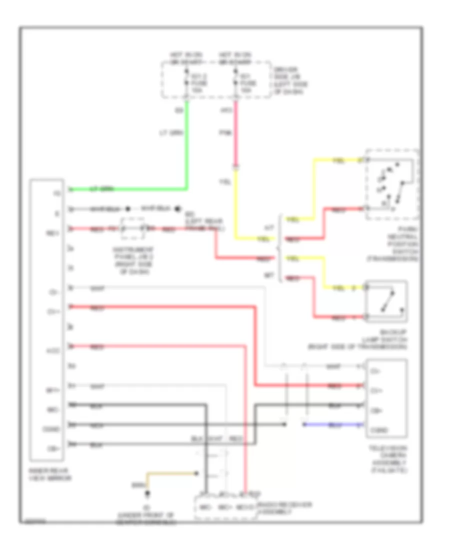 Electrochromic Mirror Wiring Diagram for Toyota Tacoma X Runner 2010