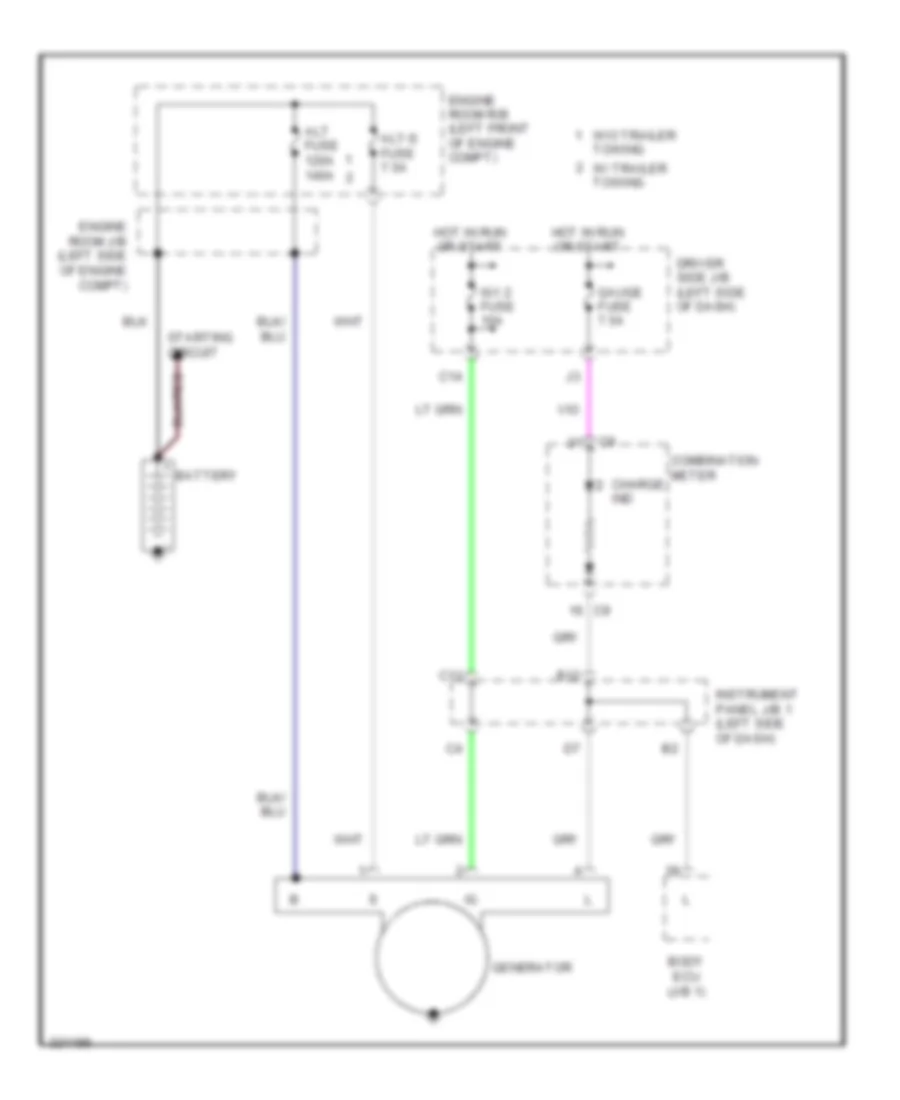 4 0L Charging Wiring Diagram for Toyota Tacoma X Runner 2010