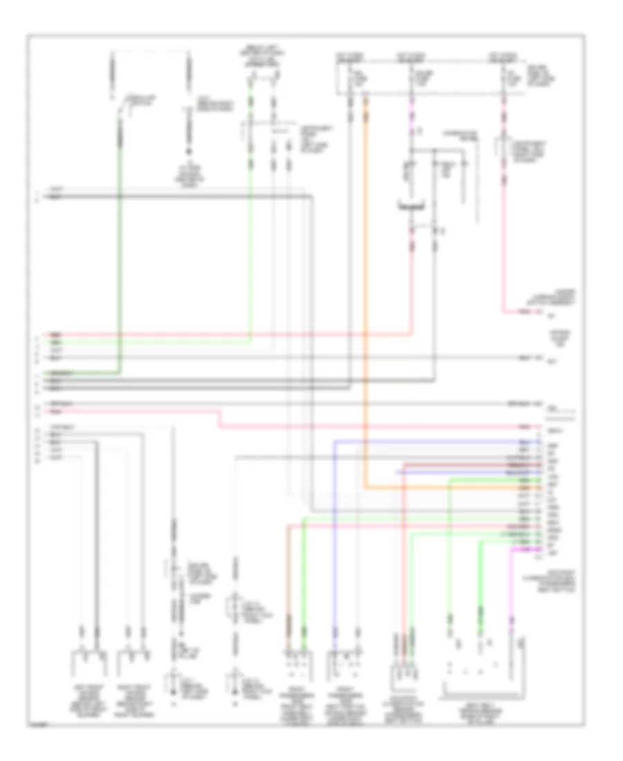 Supplemental Restraints Wiring Diagram Bench Seat 2 of 2 for Toyota Tacoma X Runner 2010