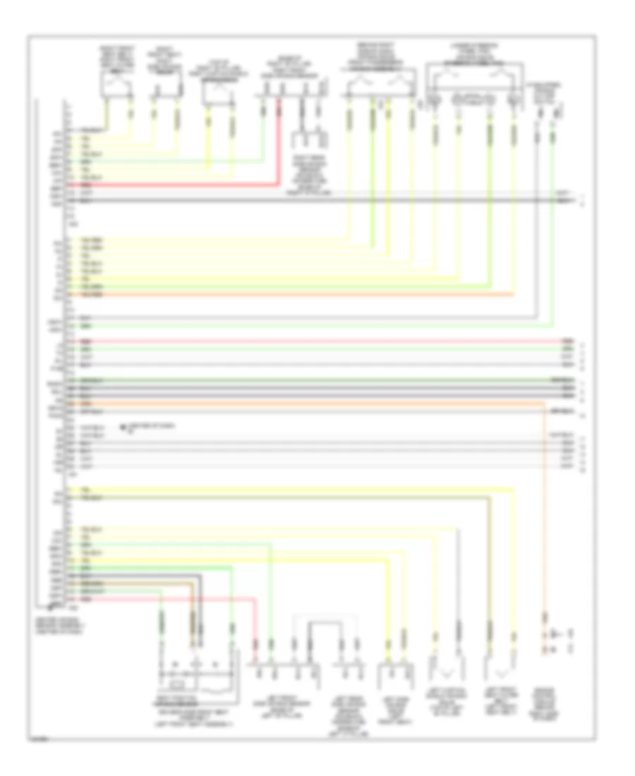 Supplemental Restraints Wiring Diagram, Separate Seats (1 of 2) for Toyota Tacoma X-Runner 2010