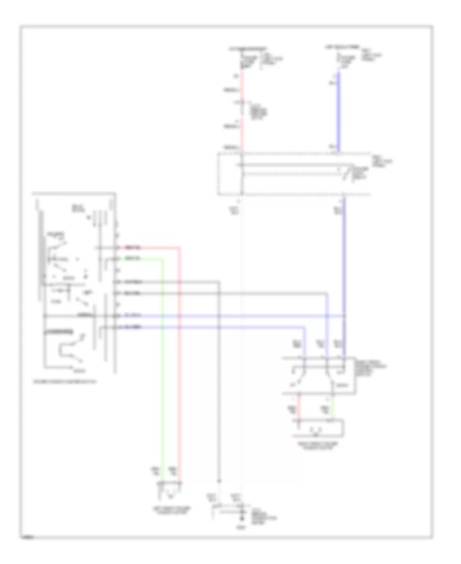 Power Window Wiring Diagram for Toyota Tercel LE 1993