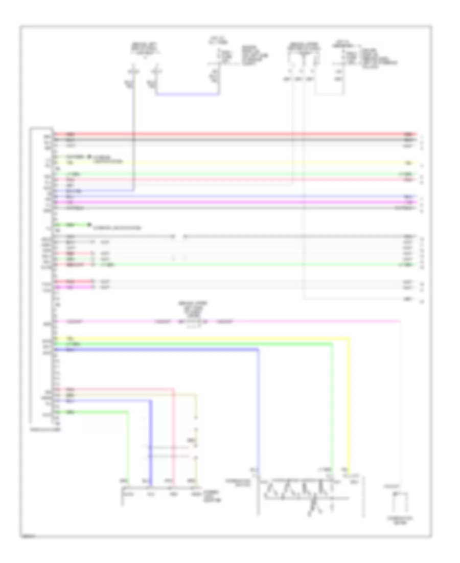 6-Speaker System Wiring Diagram, with Rear Seat Entertainment (1 of 2) for Toyota Sienna LE 2008