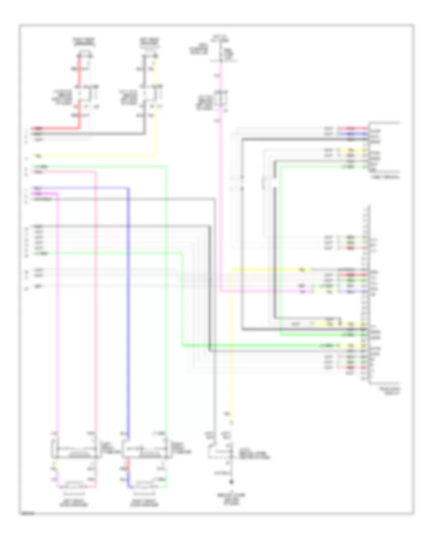 6 Speaker System Wiring Diagram with Rear Seat Entertainment 2 of 2 for Toyota Sienna LE 2008