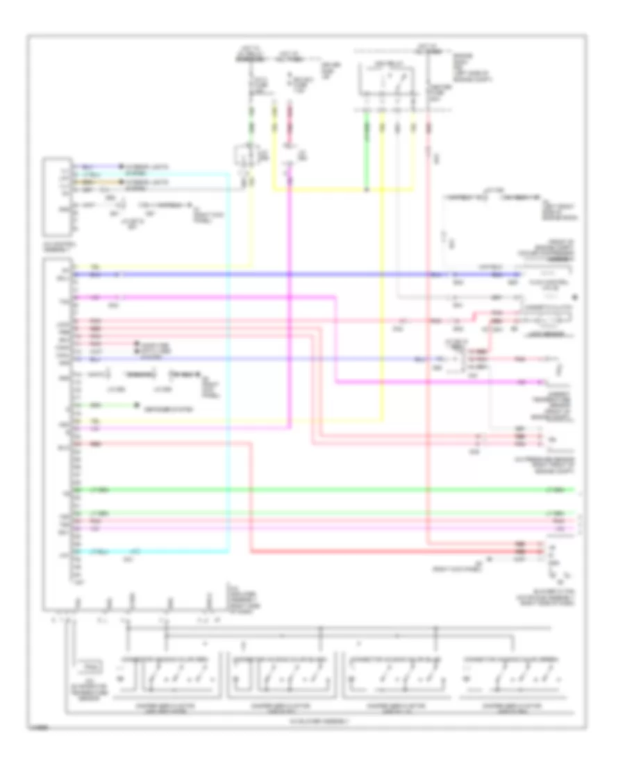 3.5L, Automatic AC Wiring Diagram (1 of 2) for Toyota Venza LE 2012