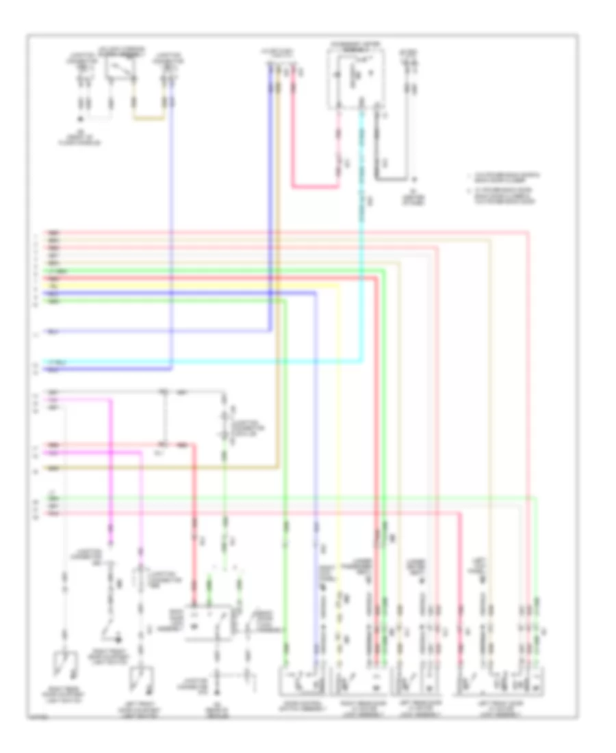 Forced Entry Wiring Diagram without Smart Key System 2 of 2 for Toyota Venza LE 2012