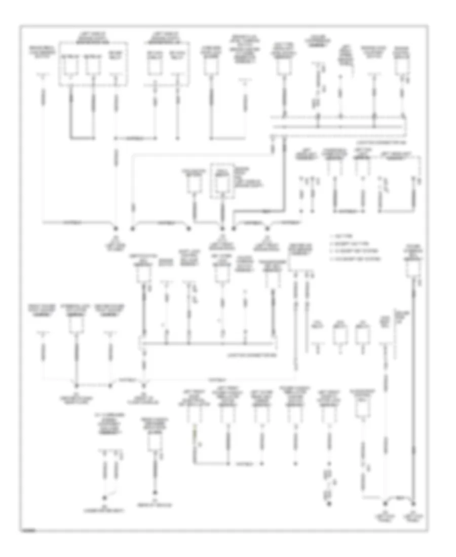 Ground Distribution Wiring Diagram (2 of 4) for Toyota Venza LE 2012