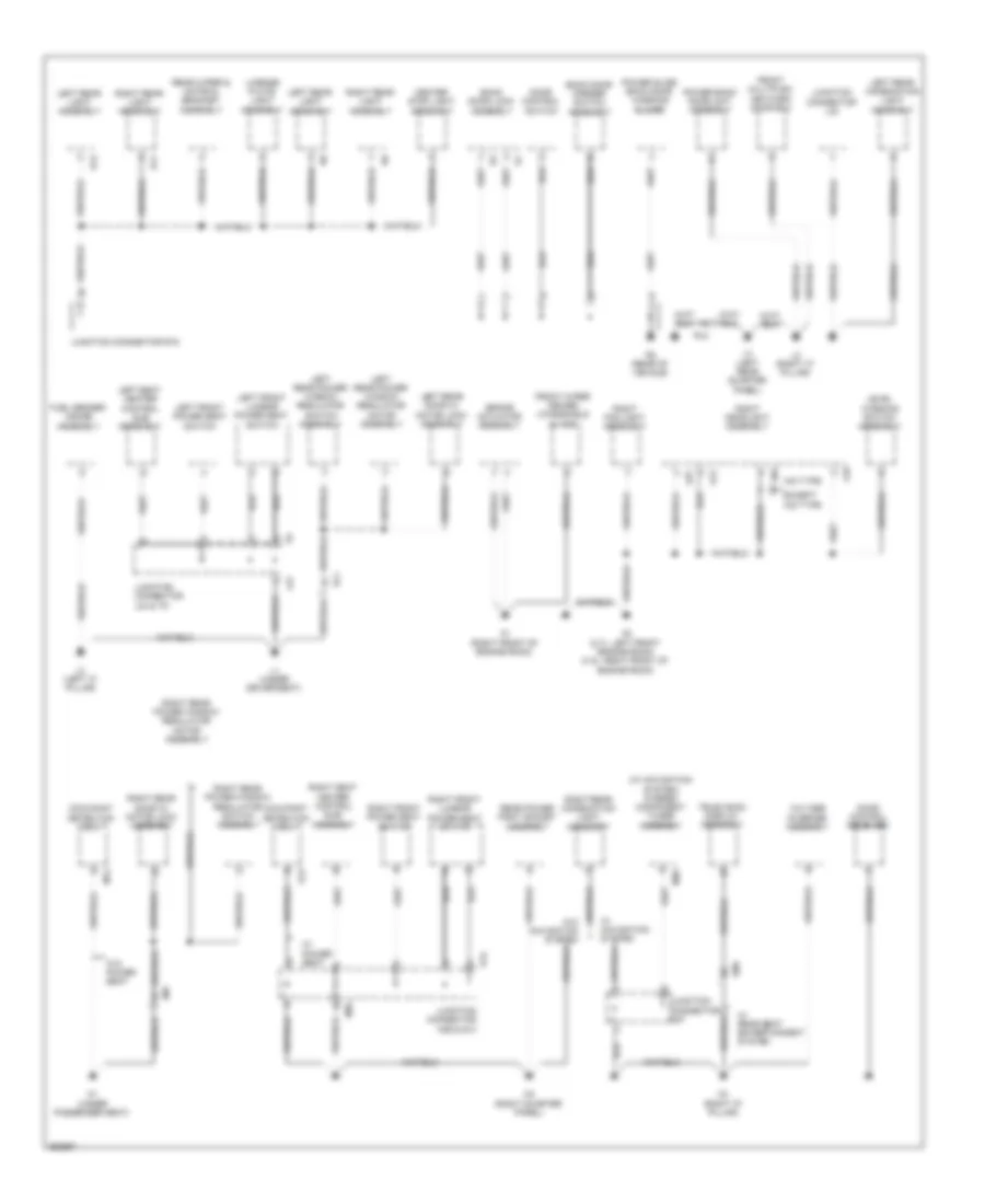 Ground Distribution Wiring Diagram 3 of 4 for Toyota Venza LE 2012