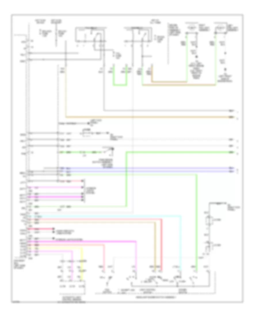 Headlamps Wiring Diagram (1 of 2) for Toyota Venza LE 2012