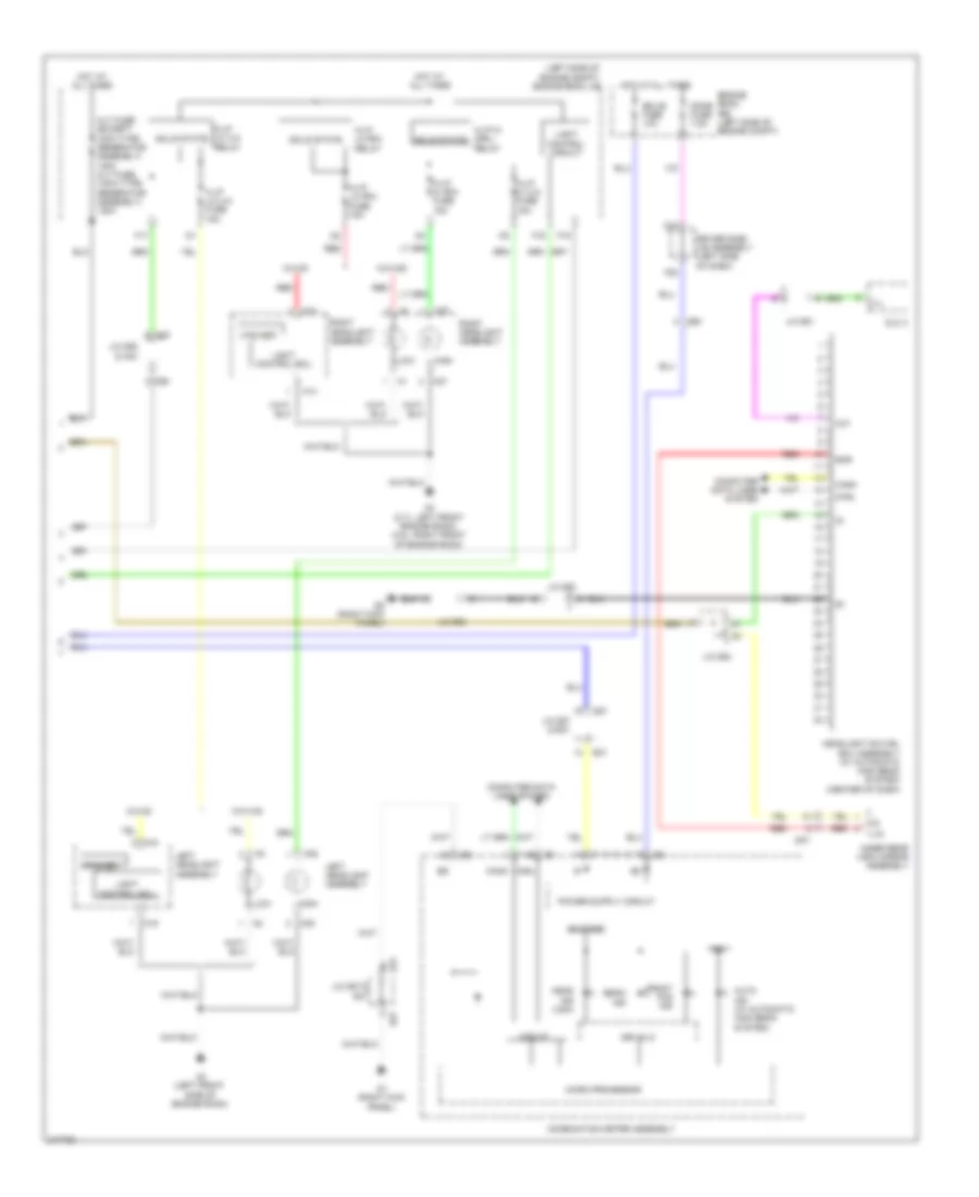 Headlamps Wiring Diagram 2 of 2 for Toyota Venza LE 2012
