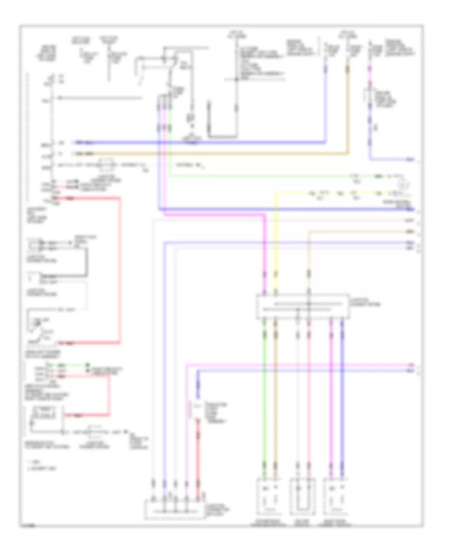 Instrument Illumination Wiring Diagram (1 of 2) for Toyota Venza LE 2012