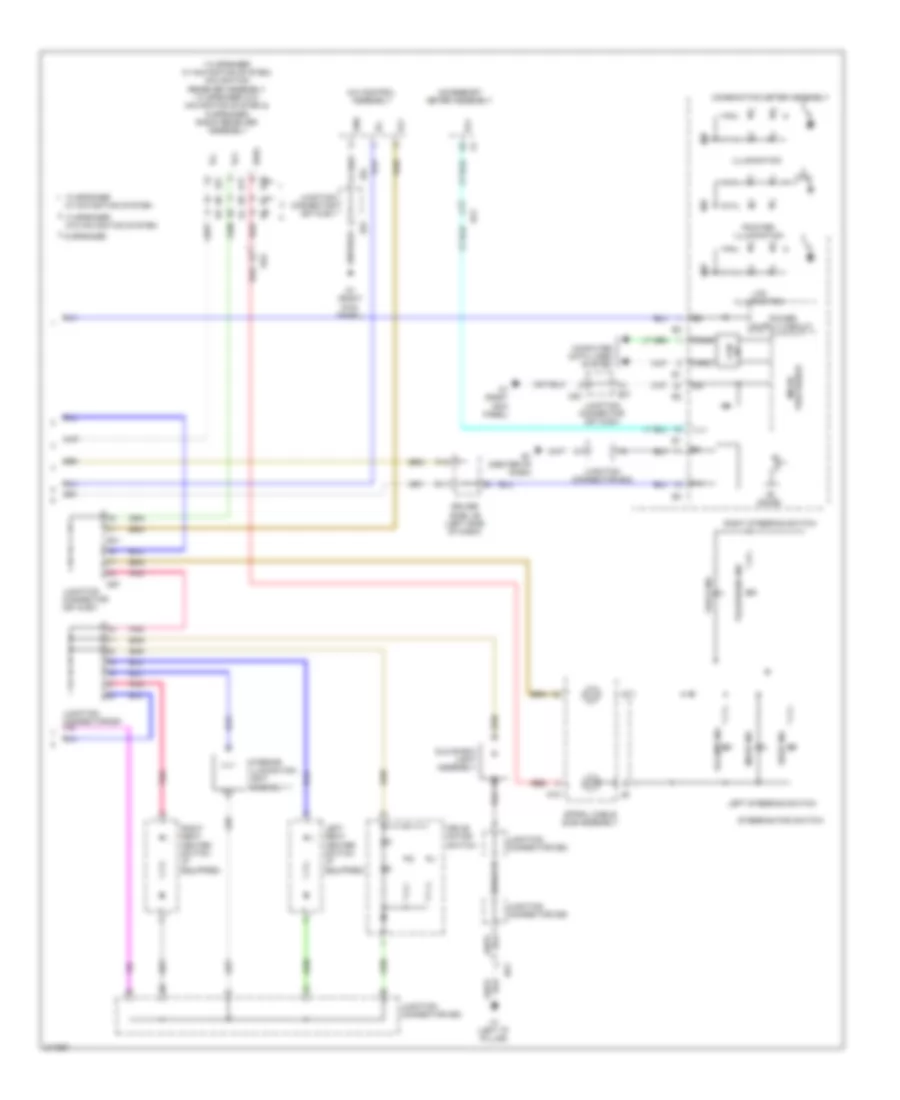 Instrument Illumination Wiring Diagram (2 of 2) for Toyota Venza LE 2012