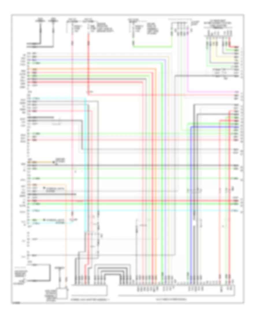 Navigation Wiring Diagram 1 of 4 for Toyota Venza LE 2012