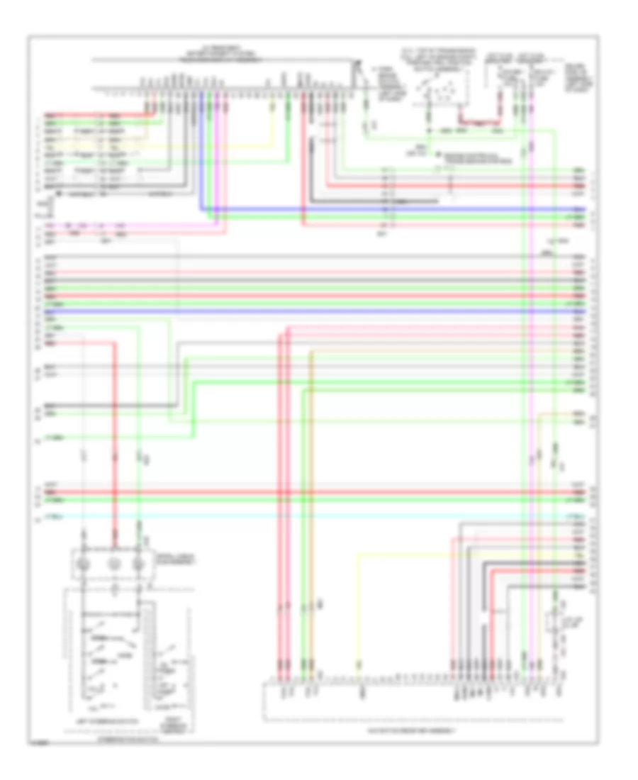 Navigation Wiring Diagram 2 of 4 for Toyota Venza LE 2012
