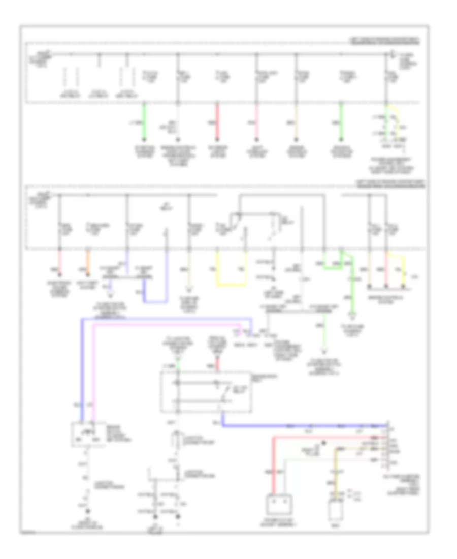 Power Distribution Wiring Diagram 2 of 4 for Toyota Venza LE 2012