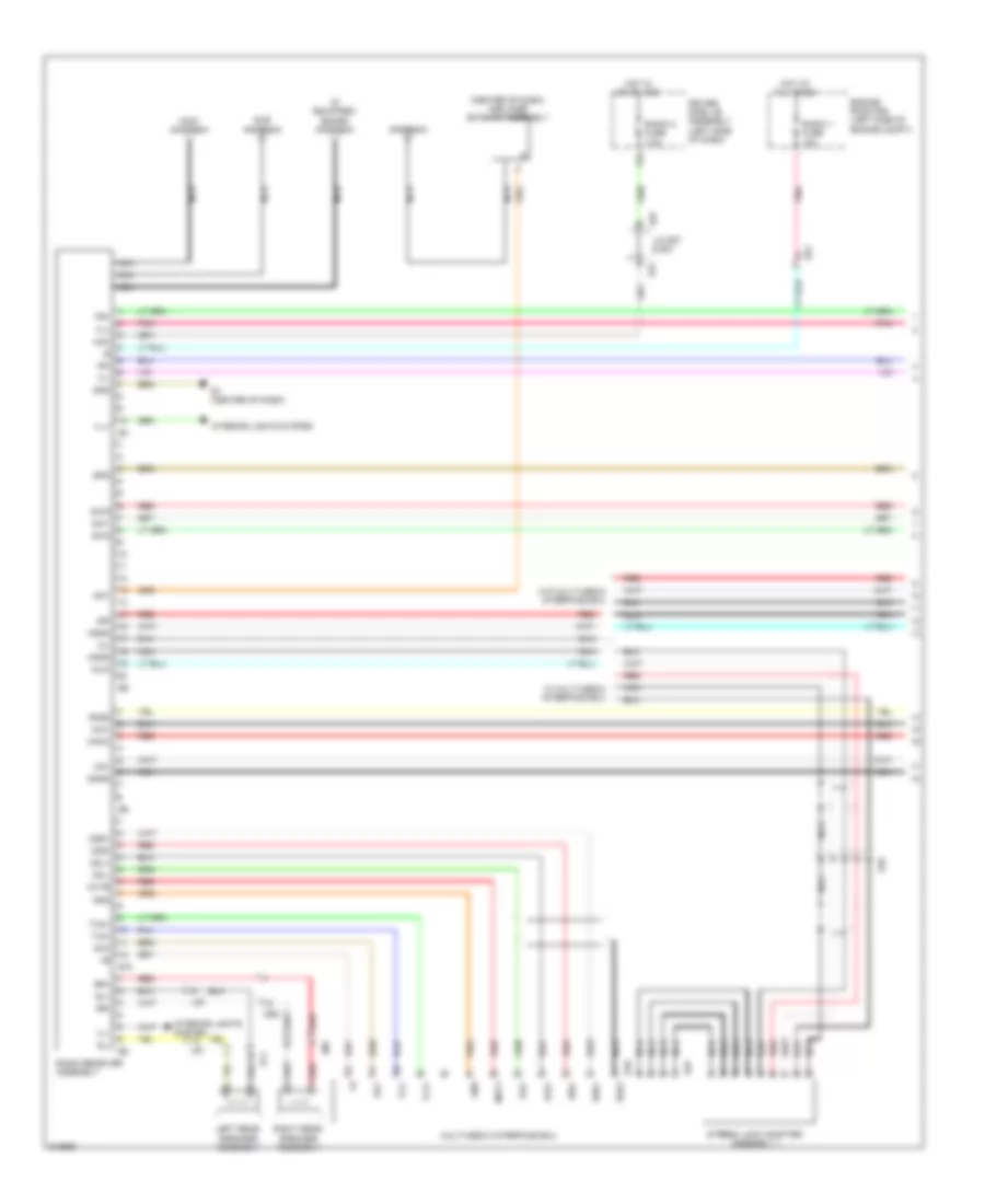 6-Speaker System Wiring Diagram (1 of 2) for Toyota Venza LE 2012