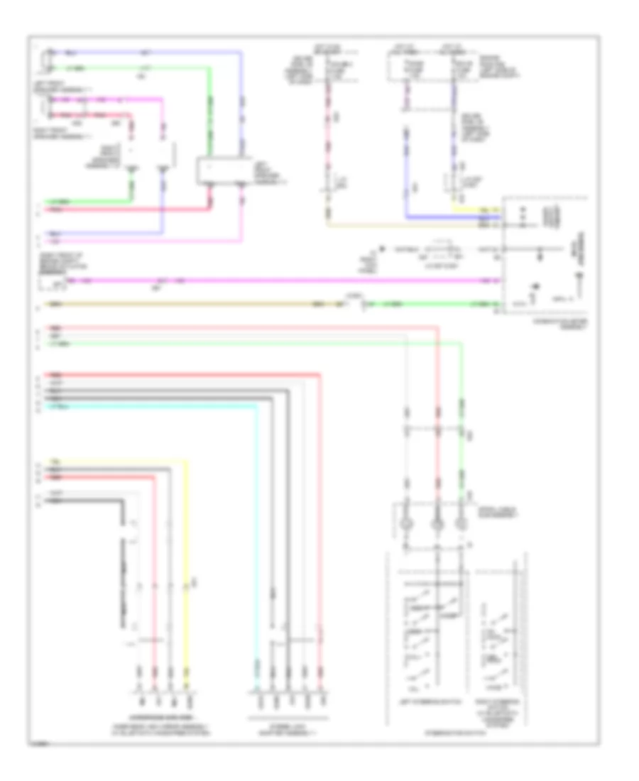 6-Speaker System Wiring Diagram (2 of 2) for Toyota Venza LE 2012