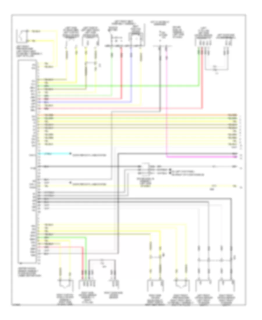 Supplemental Restraints Wiring Diagram 1 of 3 for Toyota Venza LE 2012