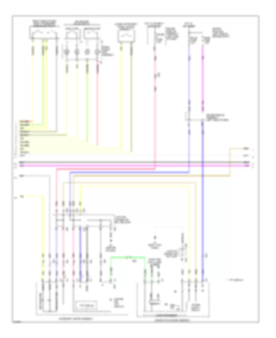 Supplemental Restraints Wiring Diagram 2 of 3 for Toyota Venza LE 2012