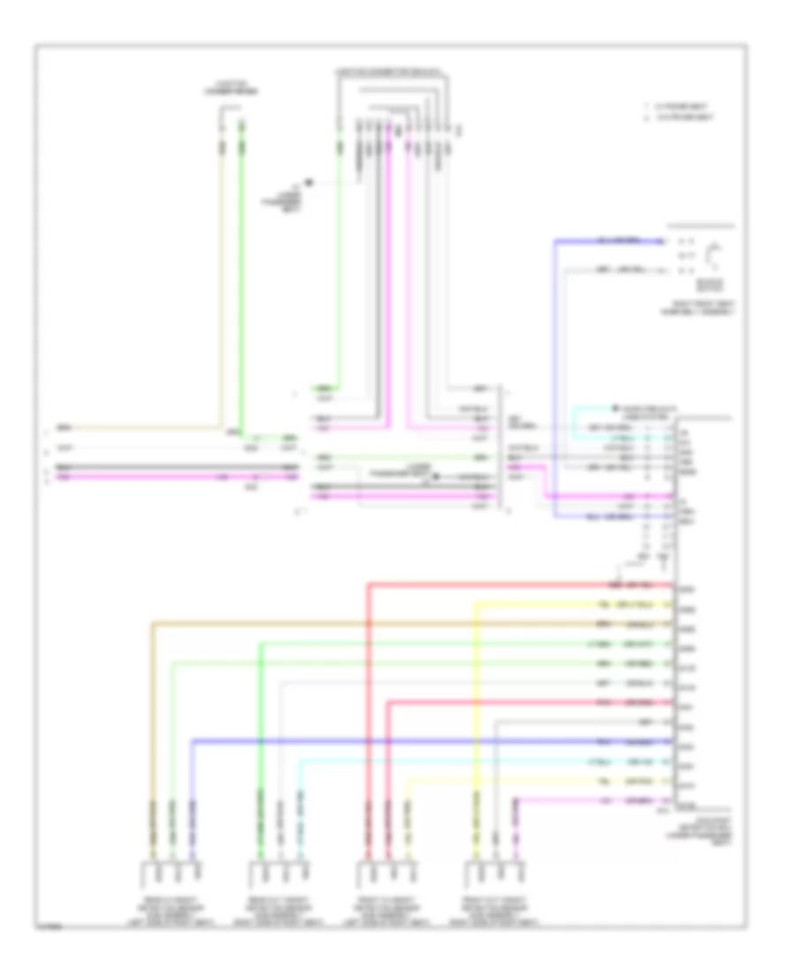 Supplemental Restraints Wiring Diagram (3 of 3) for Toyota Venza LE 2012