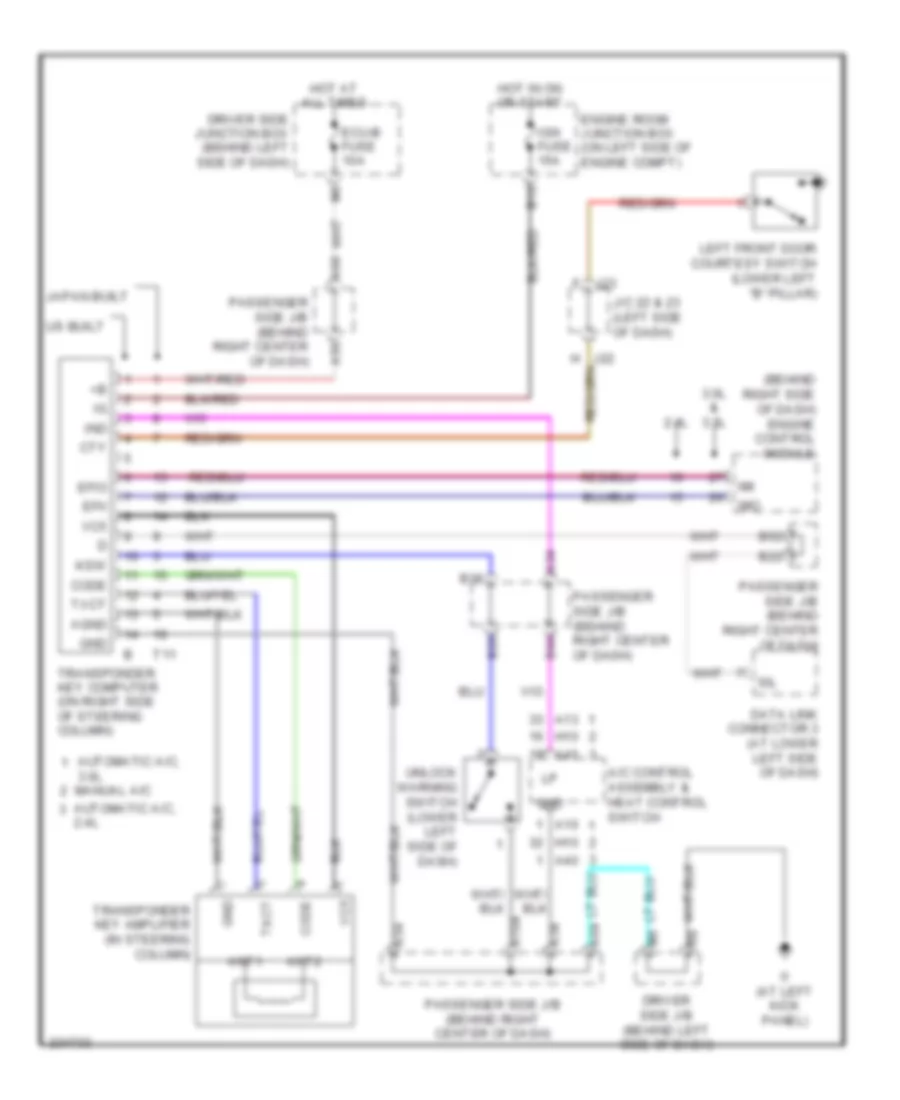 Immobilizer Wiring Diagram for Toyota Camry 2006